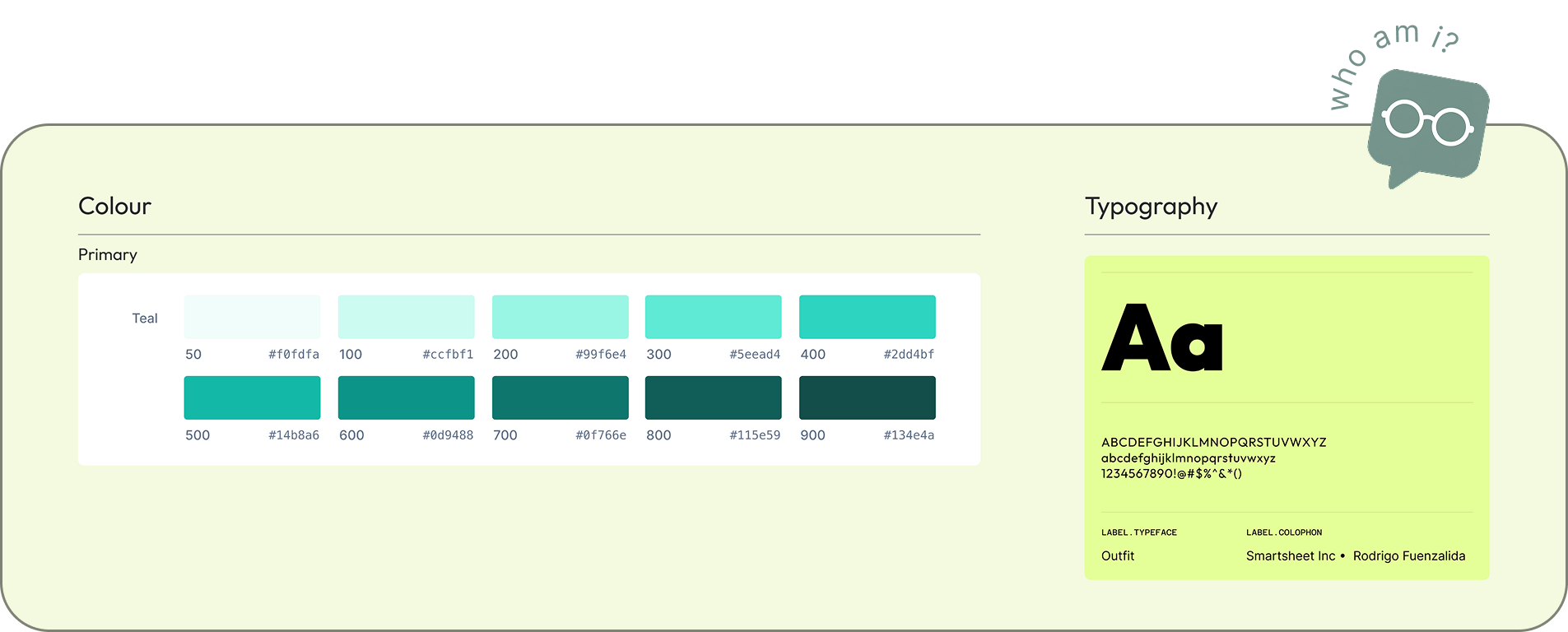 Colour palette and typography for the forum's new identity